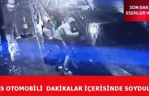 ESENLER’DE LÜKS OTOMOBİLİ BÖYLE SOYDULAR!