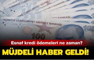 ESNAFIN KREDİ BORCU ERTELENDİ!